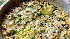Salsa Verde Chicken & Rice Skillet