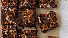 Salted Caramel Pretzel Brownies