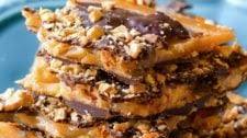 Salted Dark Chocolate Almond Toffee