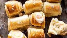 Salted Honey Butter Parker House Rolls