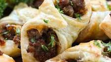 Sausage and Cheese Puff Pastry Pockets
