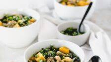 Sausage, Kale, and Butternut Squash Soup