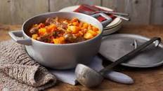Sausage, pumpkin and sage casserole