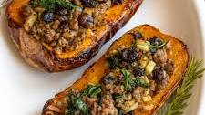 Sausage Stuffed Butternut Squash