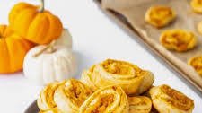 Savory Pumpkin Pinwheels with Bacon and Sage
