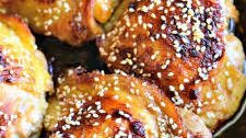 Sesame Roasted Chicken Thighs