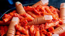 Severed Finger Pasta - Halloween Pasta Recipe