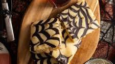 Sheet Pan Halloween Pancakes with Spooky Spider Webs