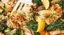 Sheet-Pan Lemon-Garlic Chicken with Vegetables