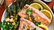 Sheet Pan Lemon-Herb Salmon with Asparagus