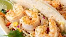 Shrimp Tacos with Spicy Coleslaw