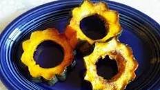 Simple Orange Cinnamon Acorn Squash Rings