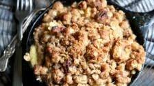 Skillet Rum Raisin Apple Crumble
