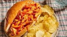 Slow Cooker Buffalo Chicken Sandwiches