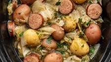 Slow Cooker Cabbage and Sausage