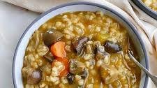 Slow Cooker Mushroom Barley Stew