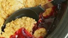 Slow Cooker Strawberry Dump Cake