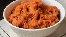 Smashed Sweet Potatoes with Ginger and Honey