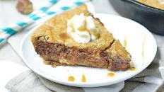 Snickers Stuffed Deep Dish Chocolate Chip Cookie