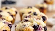 Soft & Moist Lemon Blueberry Muffins with Sour Cream