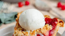 Sour Cherry Pie with Almond Crumble Topping