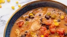 Southwest Leftover Turkey Soup