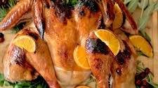 Spatchcock Cranberry Orange Glazed Turkey