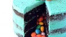 Speckled Egg Chocolate Pinata Cake