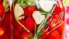Speedy Pickled Cherry Tomatoes (Canning Option)