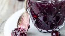 Spiced black grape jam with rosemary