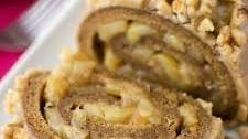 Spiced Caramel Apple Cake Roll