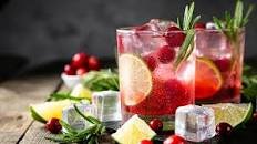 Spiced Cranberry and Bourbon Cocktail