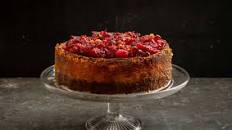 Spiced cranberry and orange cheesecake