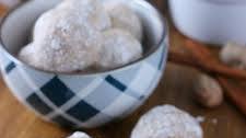 Spiced Eggnog Snowball Cookies