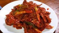 Spicy beef bulgogi (Maeun-sobulgogi: 매운소불고기)