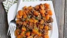 Spicy Ground Beef and Butternut Squash