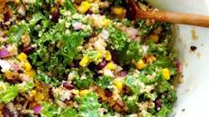 Spicy Kale and Quinoa Black Bean Salad [Vegan]