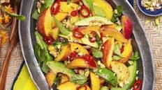 Spicy Peach and Avocado Salad Recipe