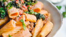 Spicy Sausage and Kale Rigatoni