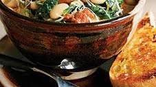 Spicy Sausage, Escarole and White Bean Stew
