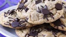 Spider Chocolate Chip Cookies