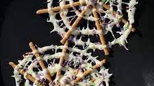 Spider Web Pretzels:
