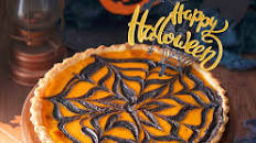 Spider Web Pumpkin Pie