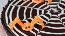 Spiderweb Chocolate Tart