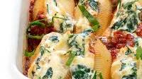 Spinach and Ricotta Stuffed Shells