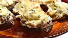 Spinach Artichoke Stuffed Mushrooms