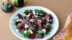 Spinach Beet Goat Cheese Salad