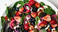 Spinach Berry Salad with Poppyseed Dressing