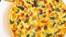 Spinach Butternut Bacon Quiche