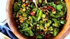 Spinach Chickpea Salad